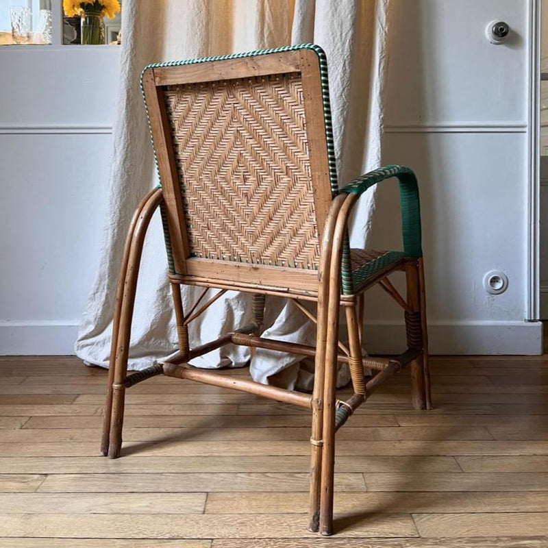 Pair of 1950’s Rattan Arm Chairs