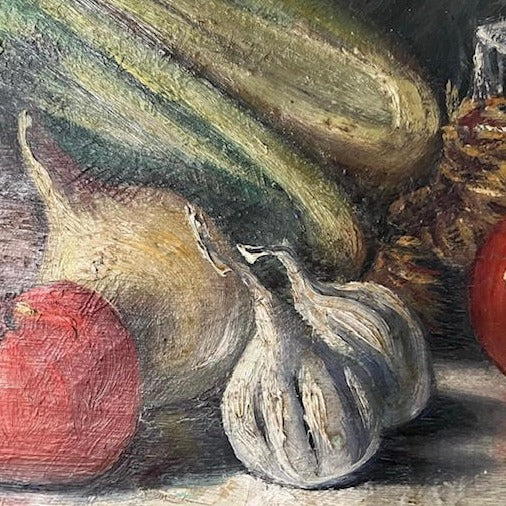 Large Still Life Oil on Canvas by Louis Wilmet