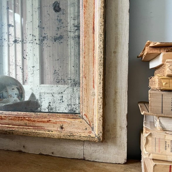 Louis XVI Period Mercury Glass Mirror with Original Patina