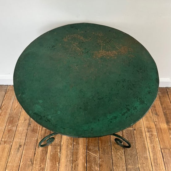 Emerald Green Metal Garden Table