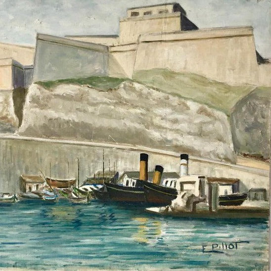 Oil on Canvas - A Scene in Marseille
