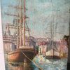 Oil on Board - Marseille Port, Signed