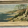 Framed Oil on Board - Sabine Shoreline in Corsica (Inscription on back)
