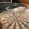 Handblown Glass Bowl on Pedestal