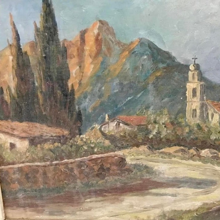 Oil on Board - In the Alpillies in Provence
