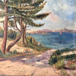 Oil on Board - South of France, Iisle d Hyeres Cote d'Azur