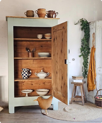 Pale Blue Painted French Wardrobe