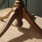 Oval Walnut Waxed Pedestal Table