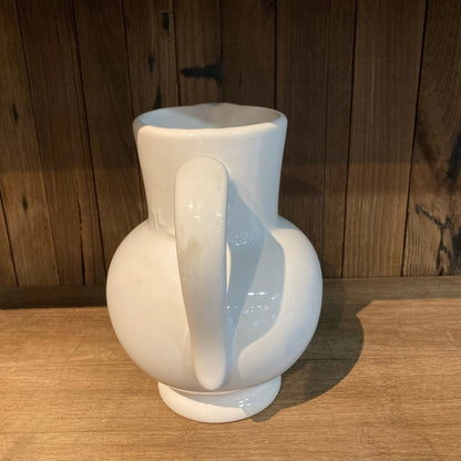 Round White Pitcher