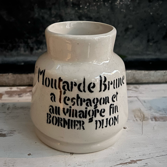 Vintage French Mustard Jar Moutarde Brune