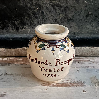 French Vintage Mustard Jar