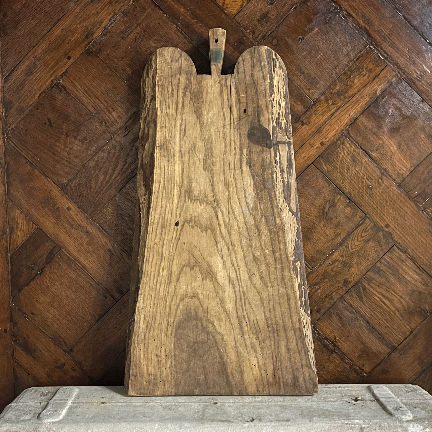 Large Antique French Oak Cutting Board