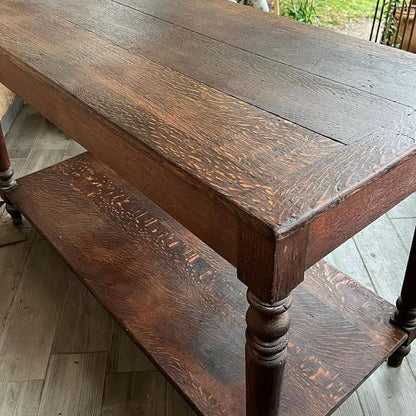 Petite Oak Drapers Table