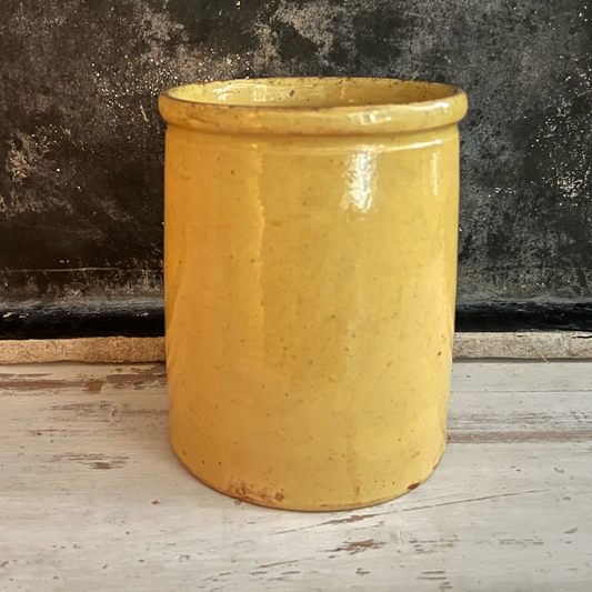 Antique French Ceramic Mustard Pot