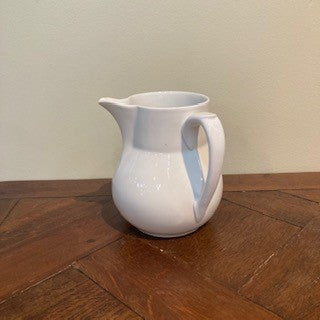 White Pitcher with Side Handle