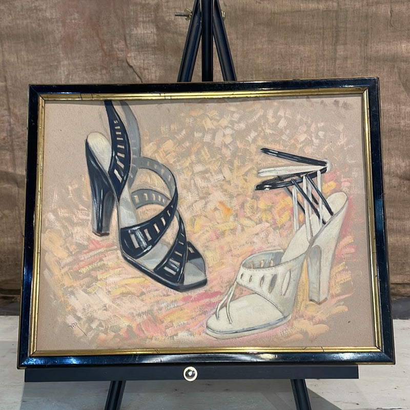 Oil on Board - Shoes