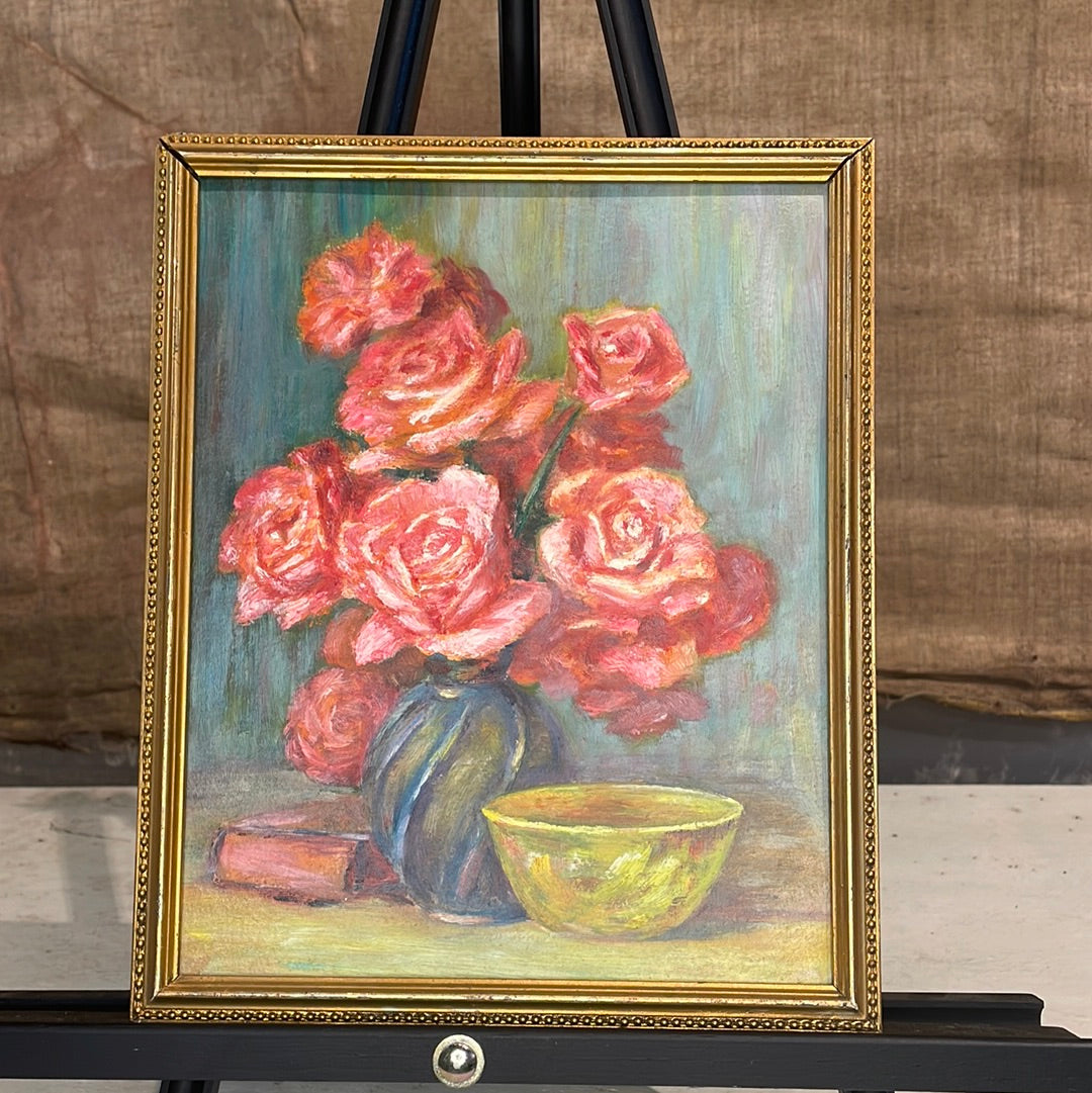 Still Life Rose Flowers Framed