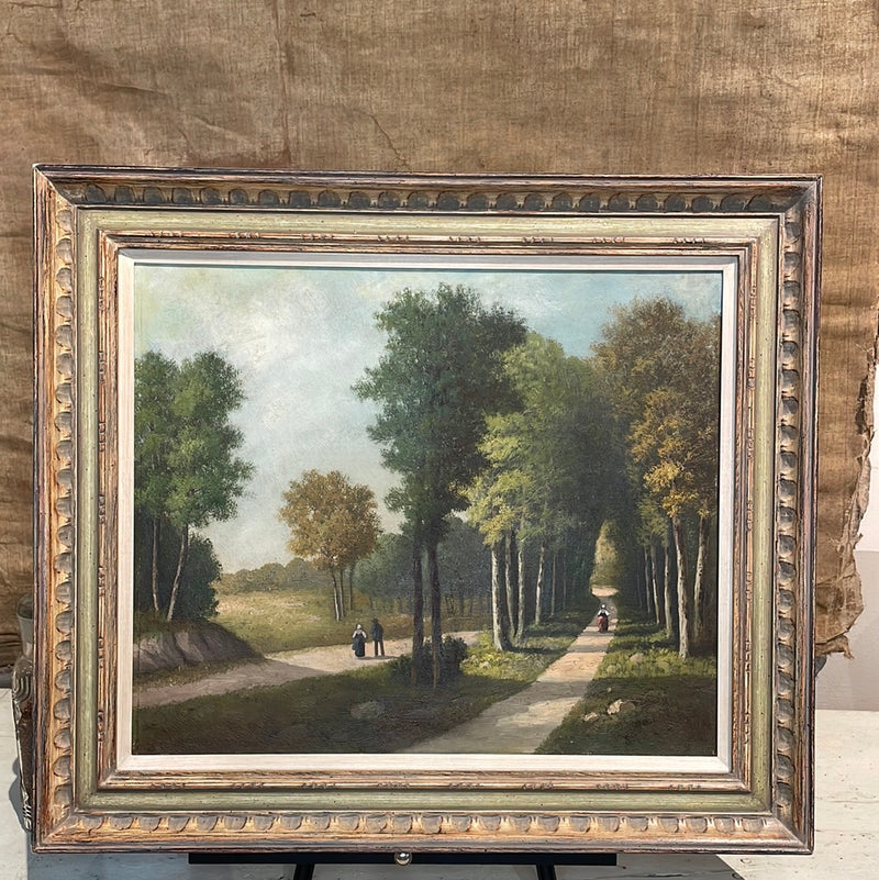 19th Century Painting French Forest