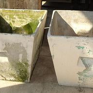 Cement Tapered Square Planter