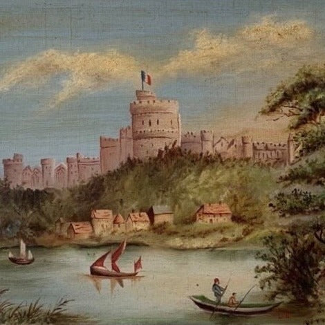 Painting - Sailboats, Castles and Trees