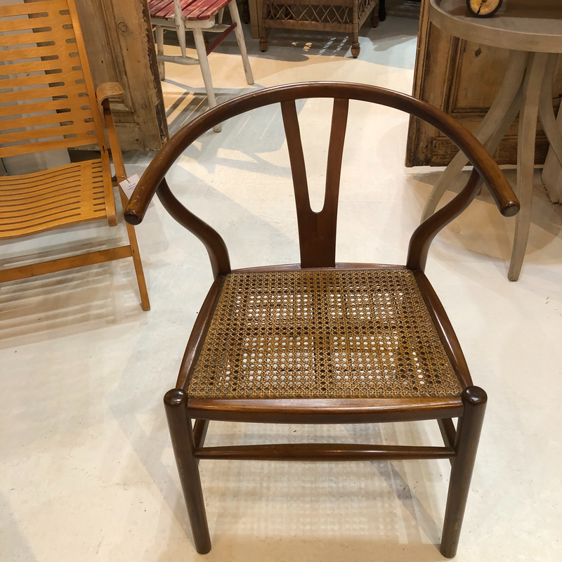 'Y' Back Armchair with Curved Back
