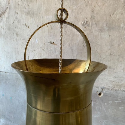 Tall Brass Pendants