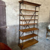X Back Bookshelves w/Pine Shelves (Beech & Metal)