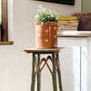 Green Rattan Plant Stand