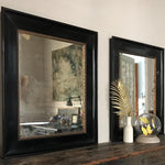 Black Framed Mirror w/ Gold Liner