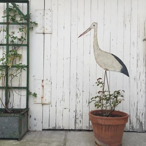 Metal Garden Stork