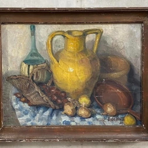 Oil on Canvas - Yellow Urn Painting