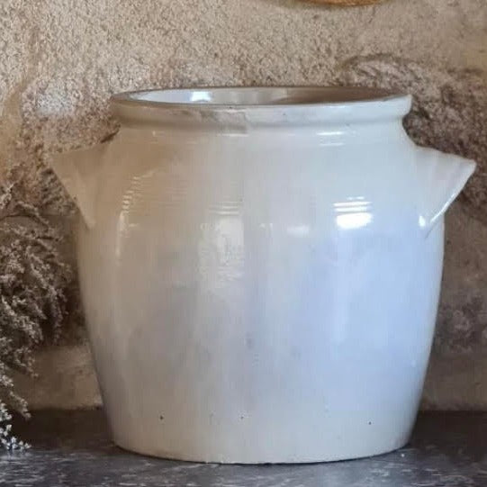 Cream Confit Jar with 2 Handles
