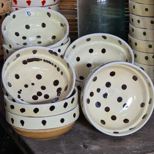 Black and White Polka Dot Bowls