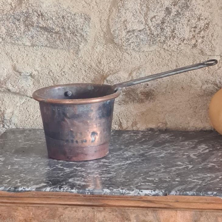 Copper Pot with Long Handle