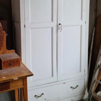 French White Painted Wardrobe