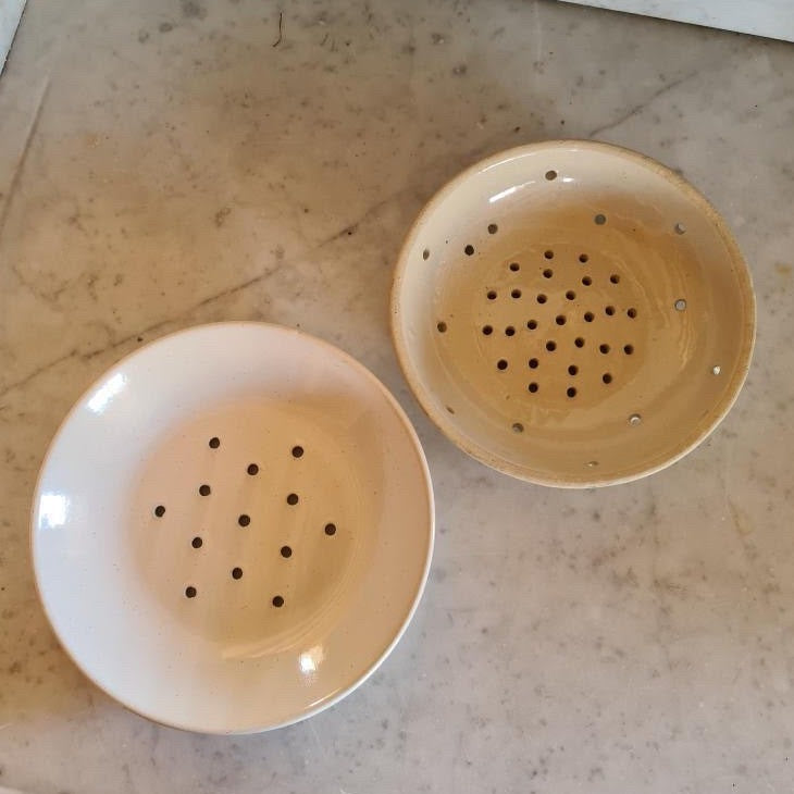 Dish with Strainer Holes