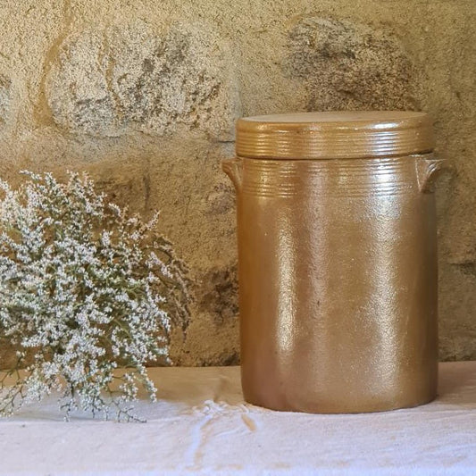 Bronze French Confit Pot with Lid