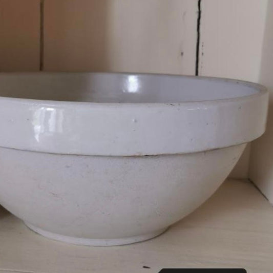 Large White Sandstone Bowl