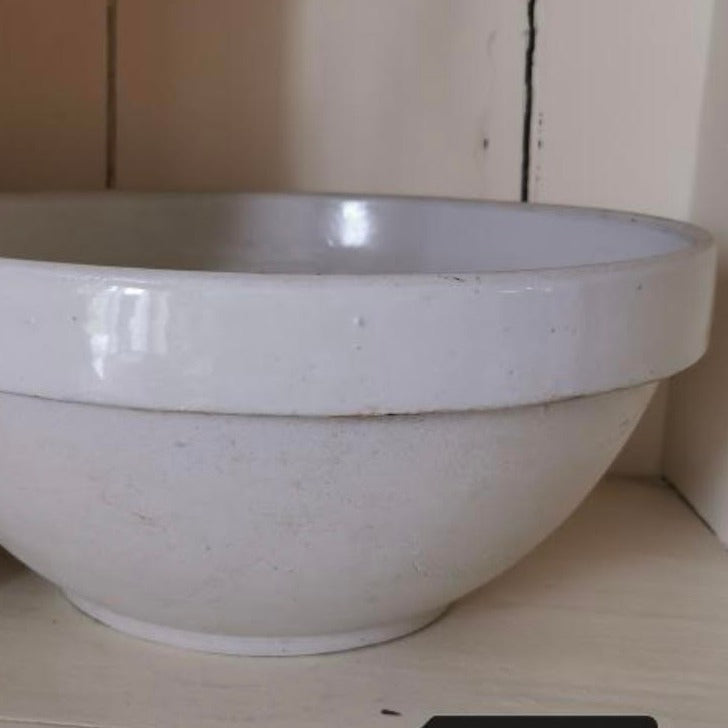 Large White Sandstone Bowl