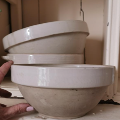 Small White Sandstone Bowl