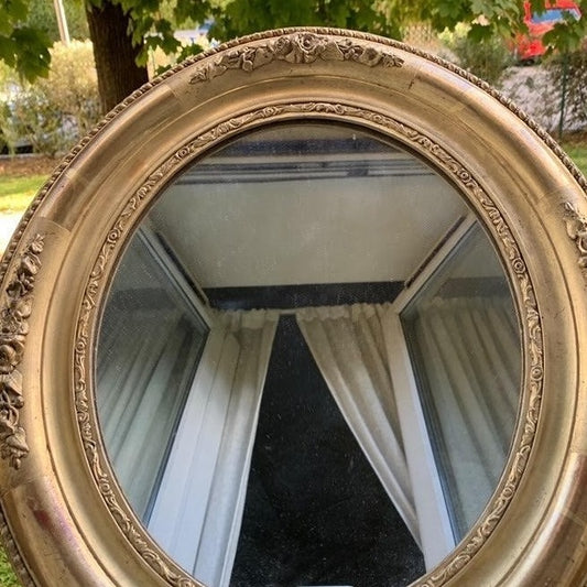 Oval Gilded Mirror