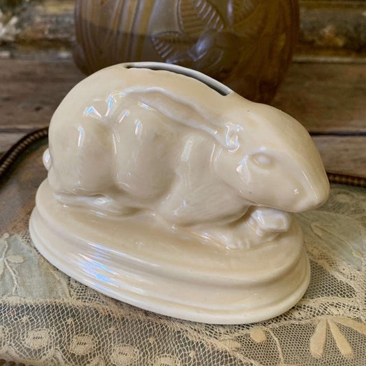 White Bunny Piggy Bank