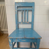 Single Bright Blue Side Chair