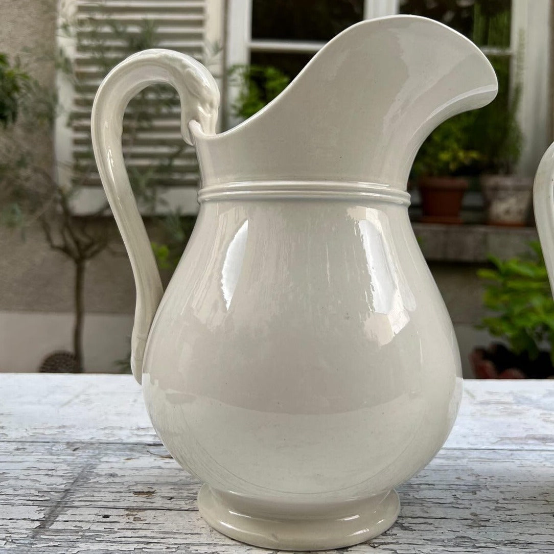 Large White Pitcher