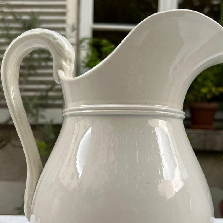 Large White Pitcher