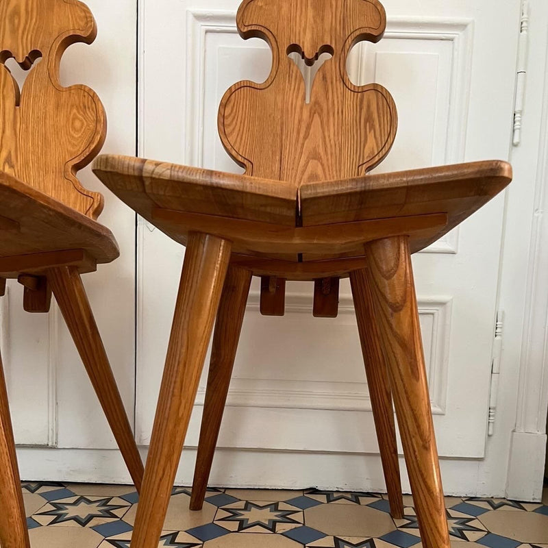 Set of 4 Chairs from the French Alps
