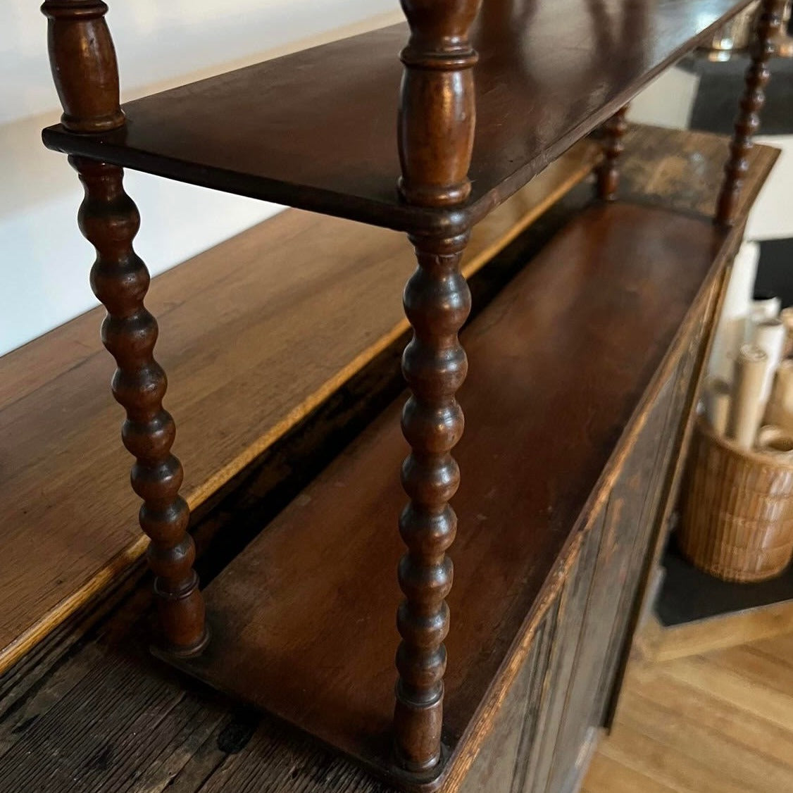 Chic 1850's Walnut Shelves (Small)