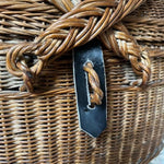 Wicker Basket with Handles and Lid