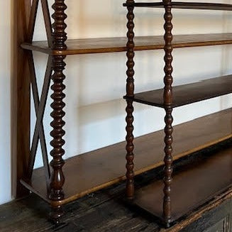 Chic 1850's Walnut Shelves (Large)