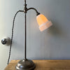Adjustable Table Lamp with Nickel Plate Opaline Reflector